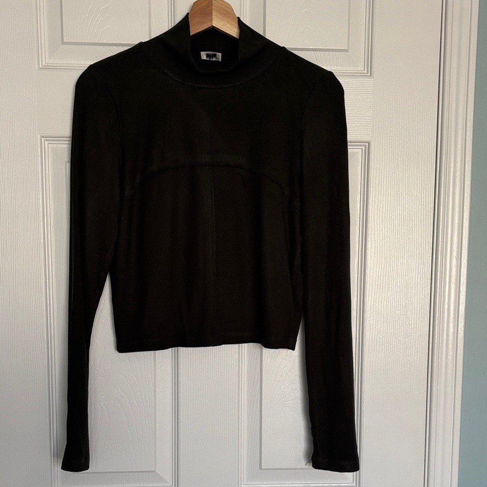 Wilfred cropped mock turtleneck